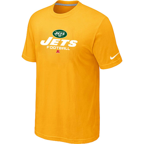 Nike New York Jets Critical Victory NFL T-Shirt - Yellow